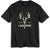 Lacrosse Unisex Whitetail Tee Black 100% Cotton S/S T-Shirt