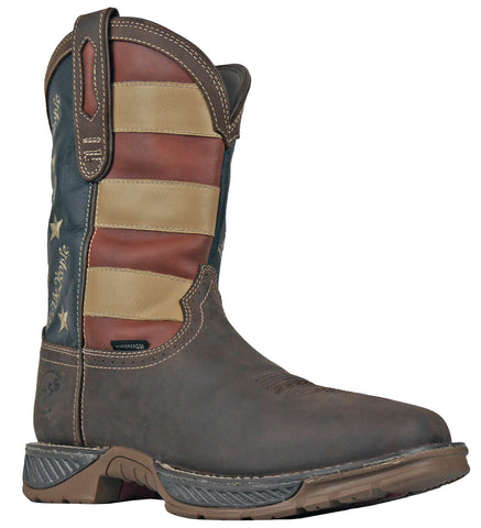 Hoss Boots Mens We The People CT WP Brown/Blue Leather Work Boots