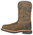 Hoss Boots Mens Brisbee Distressed CT WP Brown Leather Work Boots