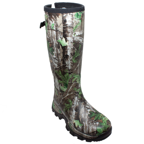 Tecs Mens Green 17in Hunting Boots Rubber