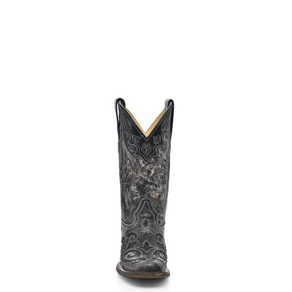 Corral Ladies Inlay Black Python/Cowhide Cowgirl Boots – The Western ...