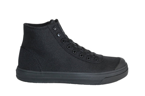 Avenger Mens Blade 8 Eye Black Canvas Work Shoes