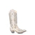 Corral Ladies Inlay White Cowhide Leather Cowgirl Boots