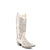 Corral Ladies Inlay White Cowhide Leather Cowgirl Boots