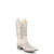 Corral Womens A3397 White Leather 11.5in Glitter Wedding Fashion Boots