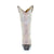 Corral Womens A3521 White Leather 13in Crystal Wedding Fashion Boots