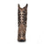 Corral Womens A3569 Brown Leather 12in Crystal Black Glitter Fashion Boots