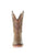 Corral Mens Orix Overlay Cowboy Boots Ostrich Saddle Tan