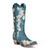 Corral Womens A4361 Navy Blue Leather 13in White Floral Cowboy Boots
