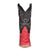Corral Womens A4386 Coral/Black Pirarucu Classic Cowboy Boots