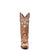 Corral Womens Glow in the Dark Floral Distress Cognac Leather 13in Cowboy Boots