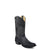 Corral Mens Embroidery Narrow Square Toe Black Python 12in Cowboy Boots
