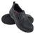 Avenger Mens Black Leather Comp Toe Slip-On Work Shoes