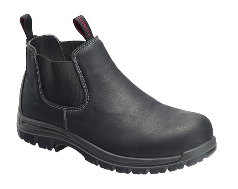 Avenger Mens Black Leather Comp Toe Romeo PR Work Boots