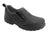 Avenger Womens Black Leather Comp Toe 7169 Slip-On Work Shoes 7 W