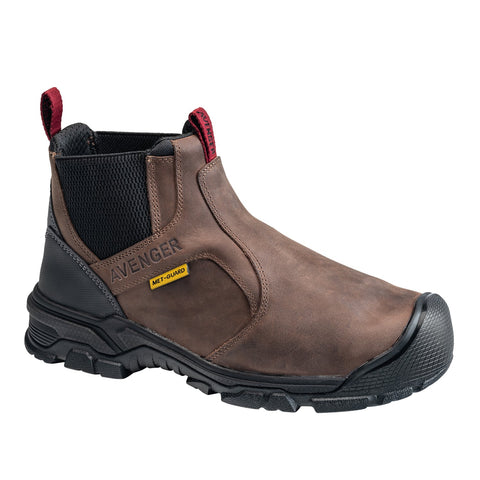 Avenger Mens Ripsaw Romeo Brown Leather Work Boots