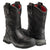 Avenger Mens Ripsaw Wellington Black Leather Work Boots