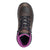 Avenger Womens Builder Mid Brown/Purple Faux Leather Work Boots