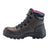 Avenger Womens Builder Mid Brown/Purple Faux Leather Work Boots