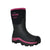 Dryshod Womens Arctic Storm Mid Black/Pink Neoprene Extreme-Cold Snow Boots