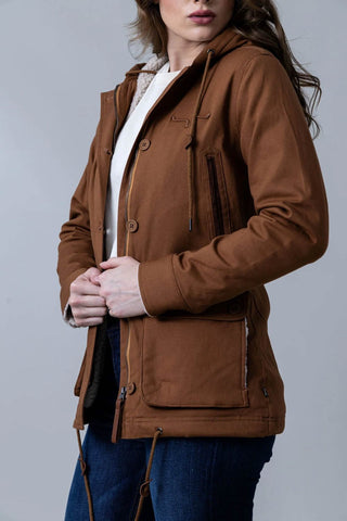 Kimes Ranch Womens AWA WW Brown Cotton Blend Cotton Jacket