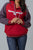 Kimes Ranch Womens Amigo Red Cotton Blend Hoodie