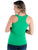 Cowgirl Tuff Womens Never Give Up Money Green Nylon S/L Tank Top