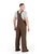 Berne Mens Heartland Unlined Washed Duck Bark 100% Cotton Bib Overall