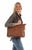 Scully Womens Concealed Carry Brown Leather 14x11x6in Tote Bag