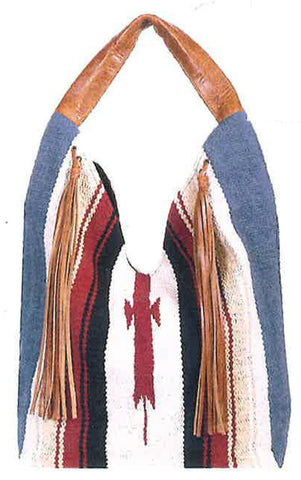 Scully Womens Zapotec Hobo Multi-Color Wool Handbag Bag