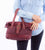 Scully Womens Stylish Burgundy Canvas/Leather Handbag Bag