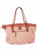 Scully Womens Stylish Tan Canvas/Leather Handbag Bag
