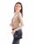 Scully Womens Woven Flap Essentials Black Leather 8.25x5x2.25in Crossbody Bag