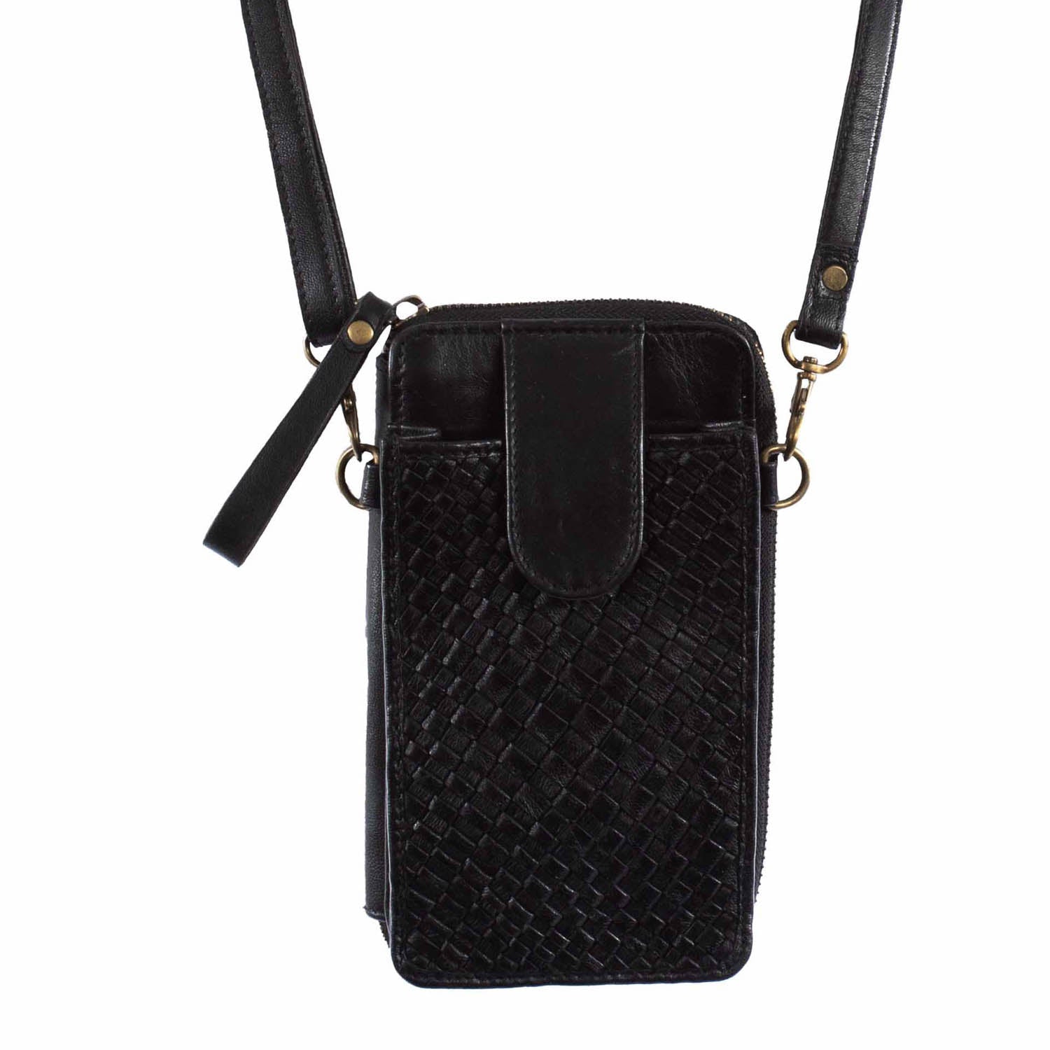 Crossbody Bags Scully Leather Bags Scully Black Leather Fringed