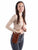 Scully Womens Small Woven Essentials Cognac Leather 4x7x1.75in Crossbody Bag