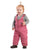 Berne Infant Girls Softstone Insulated Duck Desert Rose 100% Cotton Bib Overall