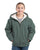 Berne Youth Girls Sherpa-Lined Softstone Hooded Eucalyptus 100% Cotton Jacket