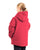 Berne Youth Girls Softstone Micro-Duck Hooded Dark Watermelon Cotton Blend Coat