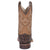 Old West Brown/Tan Kids Boys Leather Caiman Cowboy Boots