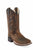 Old West Brown Youth Boys Leather Cowboy Boots 5.5D