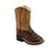 Old West Tan/Brown Infant Boys Leather Faux Gator Cowboy Boots 5D