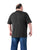 Berne Mens Performance Pocket Black Heathered Cotton Blend S/S T-Shirt