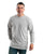 Berne Apparel Mens Heavyweight Pocket Tee Grey Cotton Blend L/S T-Shirt