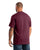 Berne Mens Highland Heavyweight Pocket Burgundy 100% Cotton S/S T-Shirt