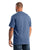 Berne Mens Highland Heavyweight Pocket Dusted Navy Cotton Blend S/S T-Shirt