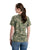 Berne Womens Performance V-Neck Forest Camo Cotton Blend S/S T-Shirt