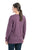 Berne Womens Performance V-Neck Mauve Cotton Blend L/S T-Shirt