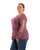 Berne Womens Signature Performance Mauve Cotton Blend L/S T-Shirt