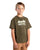 Berne Youth Unisex Outdoor Logo Cedar Green Cotton Blend S/S T-Shirt
