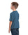 Berne Youth Unisex Performance Pocket Steel Blue Cotton Blend S/S T-Shirt